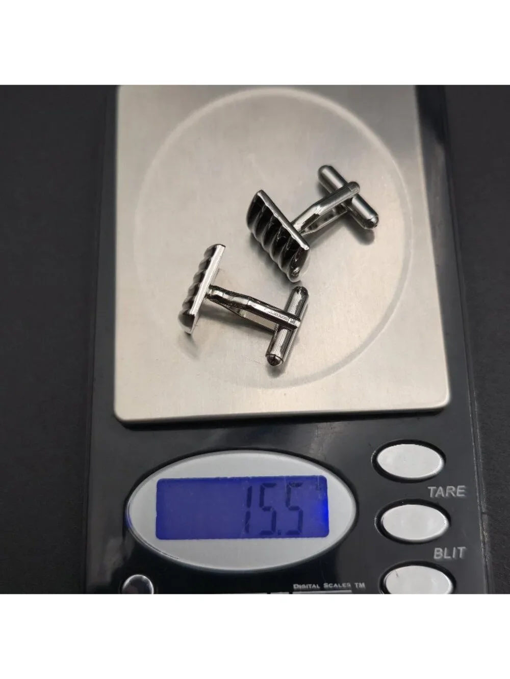 Piano Keys Cufflinks, Silver Black Music Notes Novelty Groomsmen Gift A8133